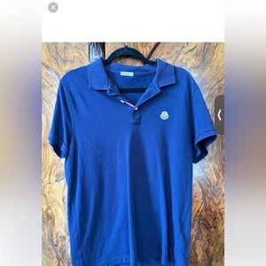 Moncler Blue Polo Shirt